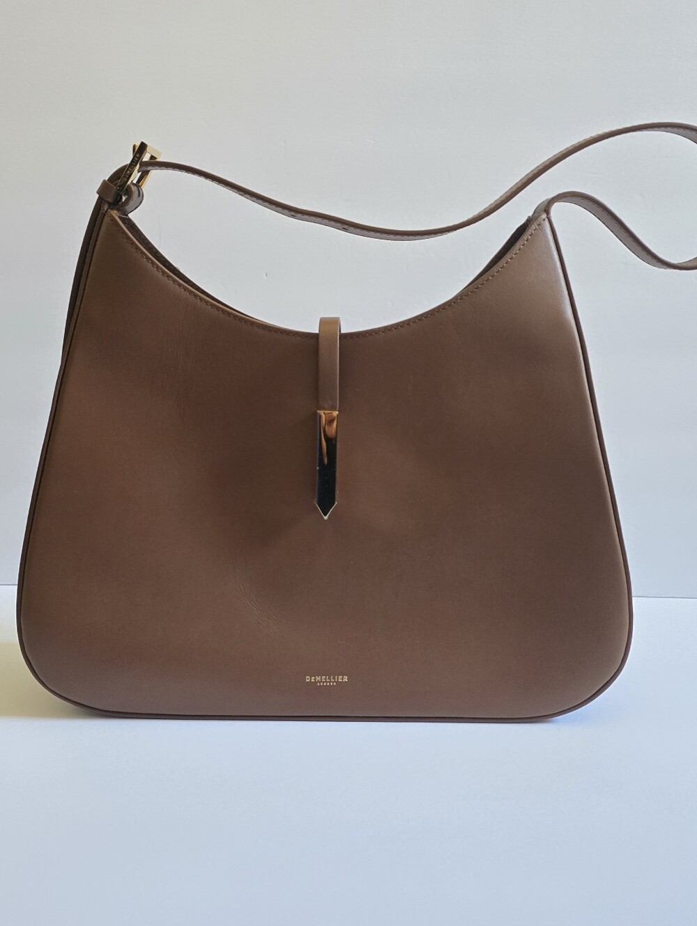 NWT - DeMellier Large Tokyo Leather Shoulder Bag Tan - Picture 4 of 14